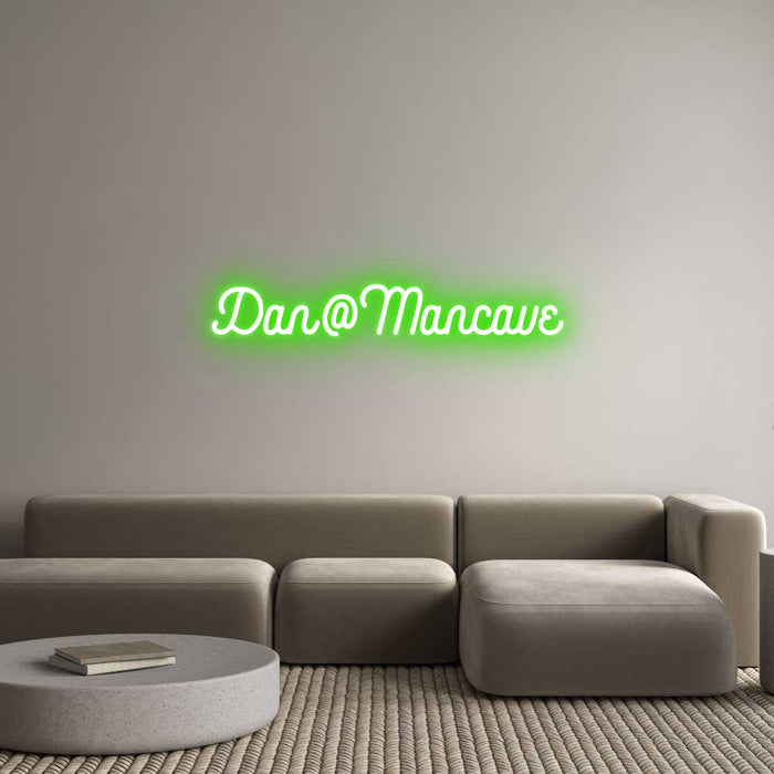 Custom Neon: Dan@Mancave