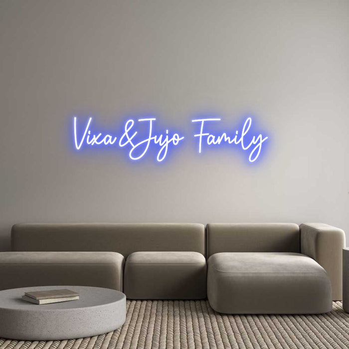 Custom Neon: Vixa&Jujo Fam...