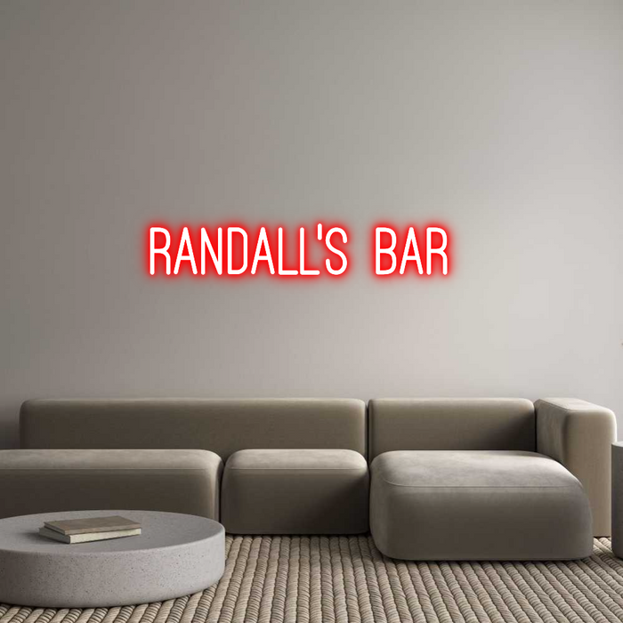 Custom Neon: RANDALL'S BAR