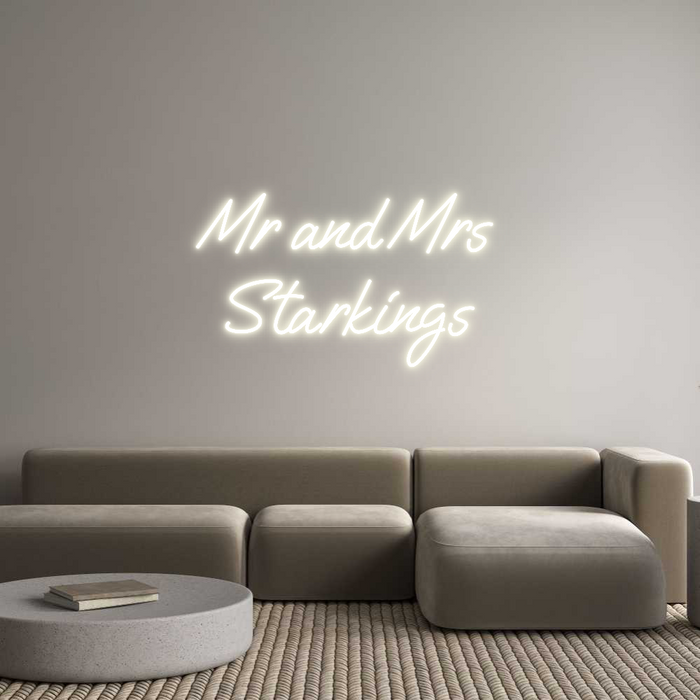 Custom Neon: Mr and Mrs 
...
