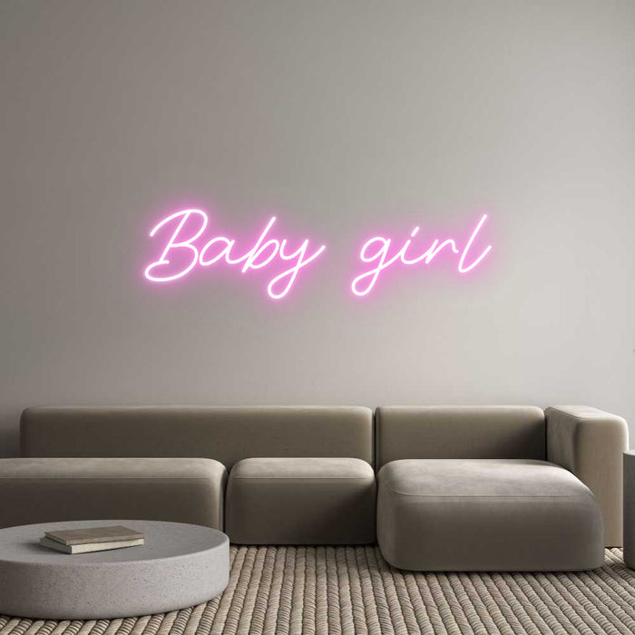 Custom Neon: Baby girl