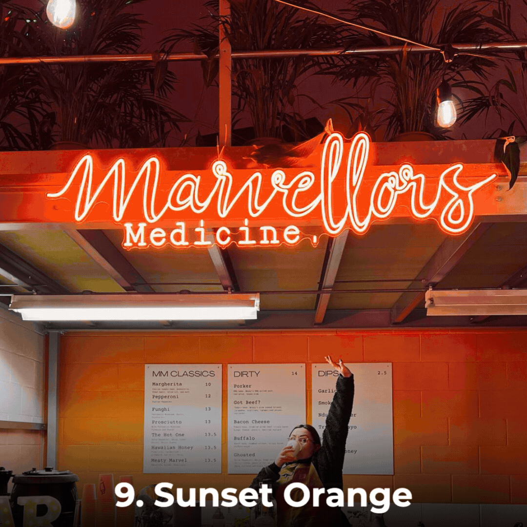 9. Sunset Orange