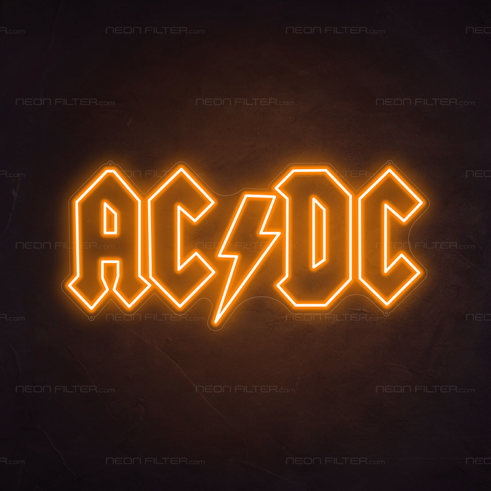  ACDC LED Neon Light in Hey Pumpkin Orange