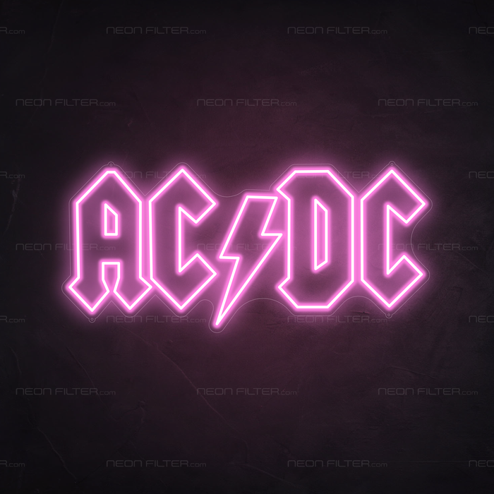  ACDC LED Neon Light in Pastel Pink