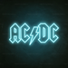  ACDC LED Neon Sign in  Glacier Blue