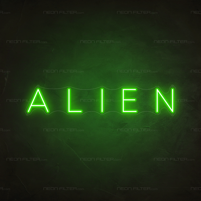 Alien Neon Sign