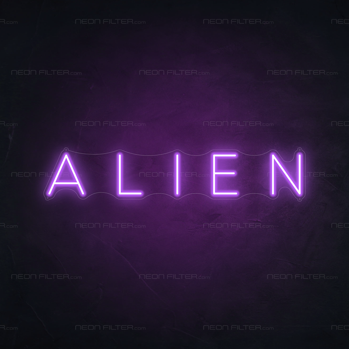Alien Neon Light in Hopeless Romantic Purple