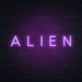 Alien Neon Light in Hopeless Romantic Purple