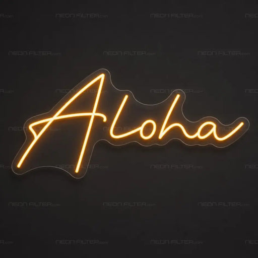Aloha Neon Sign - AI Enabled