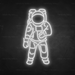 Astronaut Neon Sign in Snow White