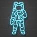 Astronaut Neon Sign - AI Enabled