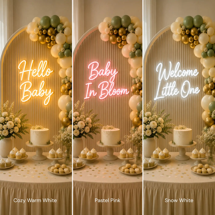 Custom Baby Shower Neon Sign