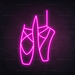 Ballet Shoes Neon Sign in Love Potion Pink