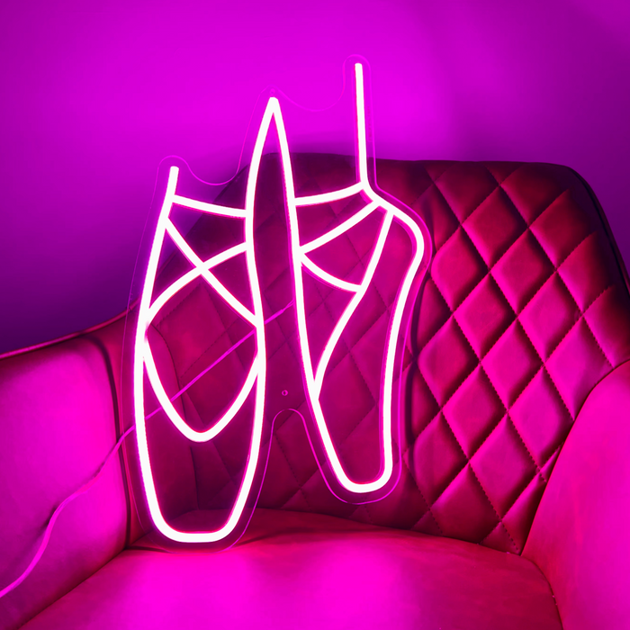 Ballet Shoes Neon Sign