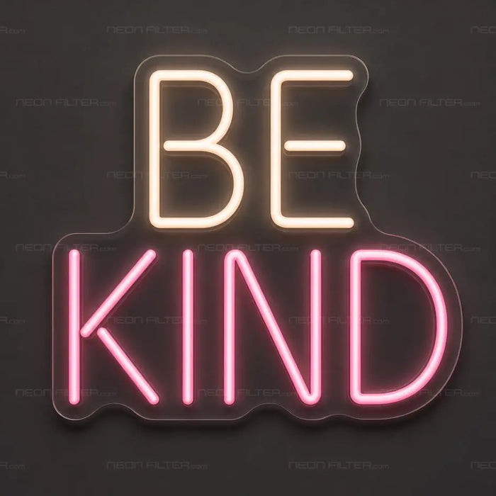 Be Kind Kids Neon Sign for Kids Decor - Neon Filter