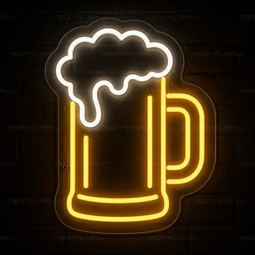 Beer Mug Neon Sign for FoodandDrinks Decor - Neon Filter