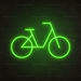 Bike Neon Sign in Glow Up Green