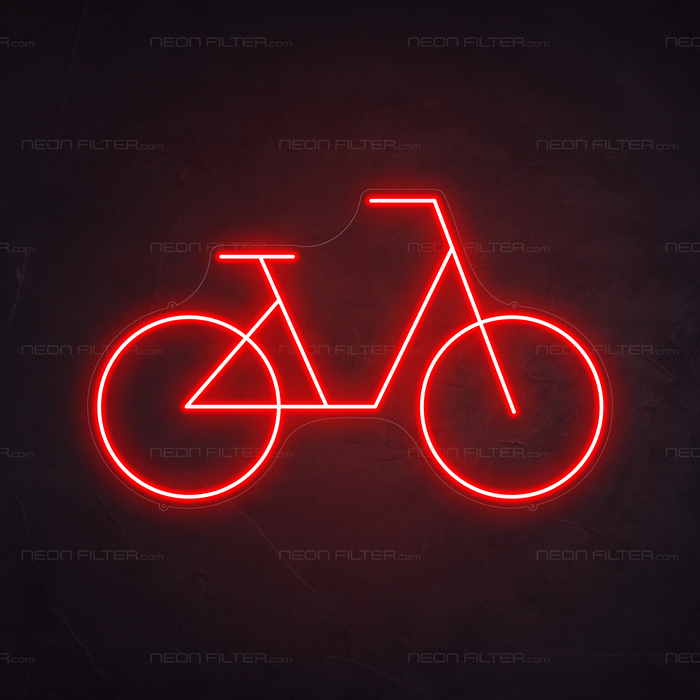 Bike Neon Sign in Hot Mama Red