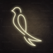 Bird Neon Sign in Cosy Warm White