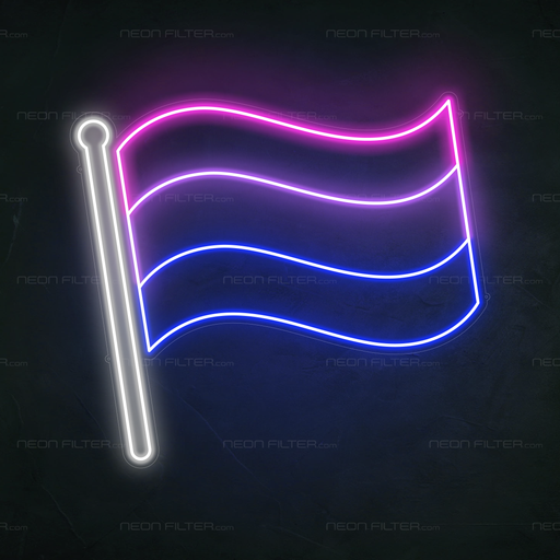 Bisexual Pride Flag Neon Sign