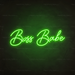 Boss Babe Neon Sign in Glow Up Green