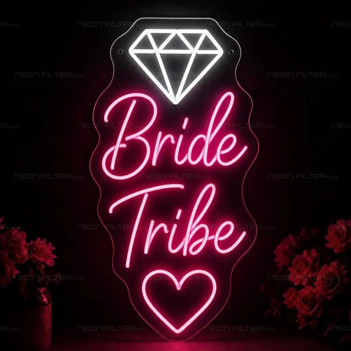 Bride Tribe Neon Sign for Wedding Decor - Neon Filter