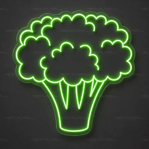 Broccoli Neon Sign - AI Enabled