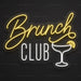 Brunch Club Cocktail Neon Sign for Cafe Decor - Neon Filter