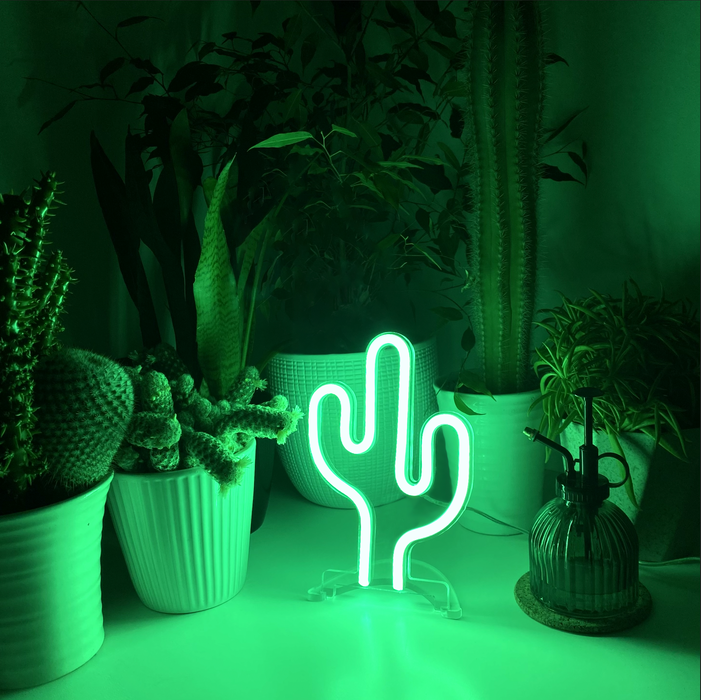 Mini Cactus Neon Sign