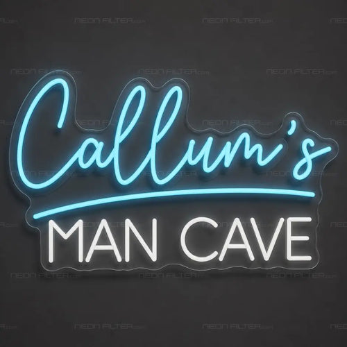 Callum's Man Cave Neon Sign for ManCave Decor - Neon Filter