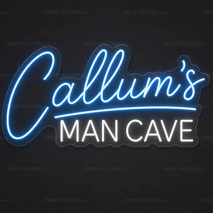 Callum's Man Cave Neon Sign for ManCave Decor - Neon Filter