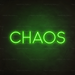 Chaos Neon Sign in Glow Up Green