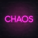 Chaos Neon Sign in Love Potion Pink