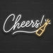 Cheers Bottle Neon Sign for Wedding Decor - Neon Filter