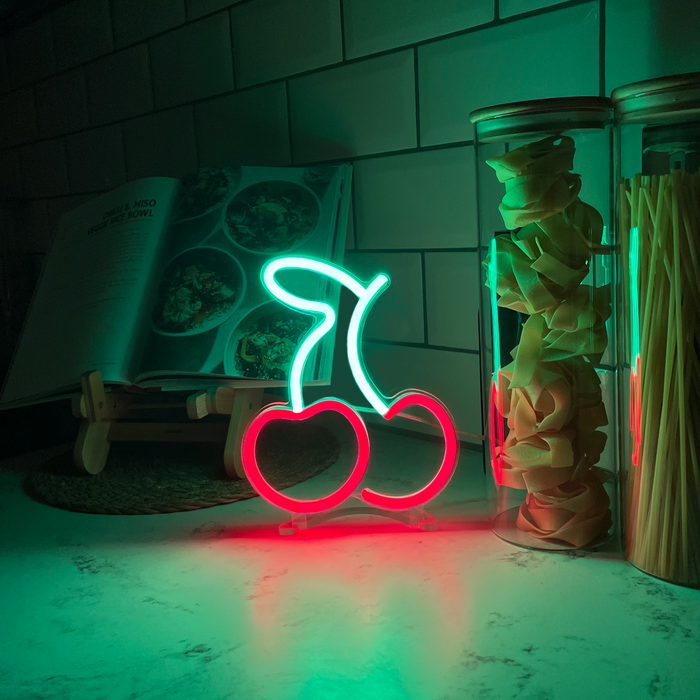 Mini Cherries Neon Sign