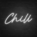 Chill Neon Sign in Snow White