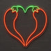 Chilli Heart Neon Sign for FoodandDrinks Decor - Neon Filter