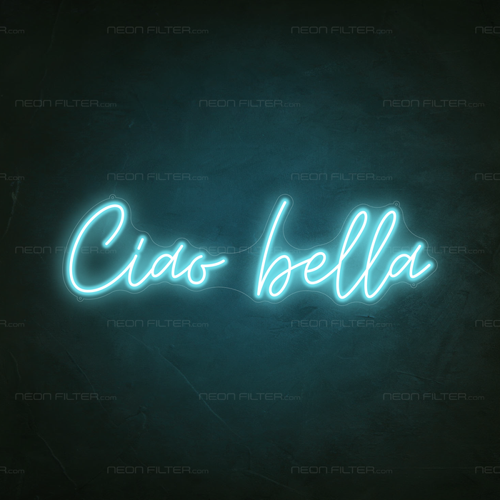 Ciao Bella Neon Light in Glacier Blue