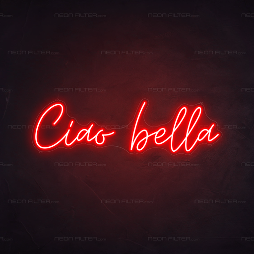 Ciao Bella Neon Light in Hot Mama Red