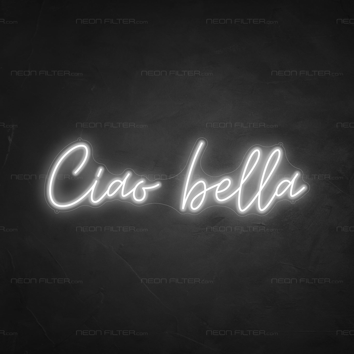 Ciao Bella Neon Light in Snow White