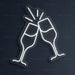 Clinking Glasses Neon Sign for Wedding Decor - Neon Filter