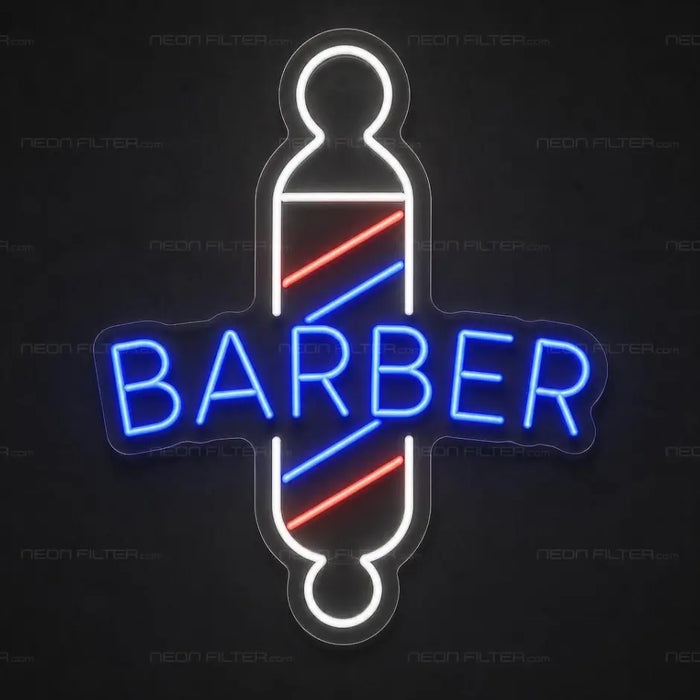 Clippers Barber Neon Sign for BarberShop Decor - Neon Filter