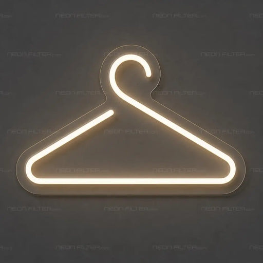 Clothes Hanger Neon Sign for RetailShop Decor - Neon Filter