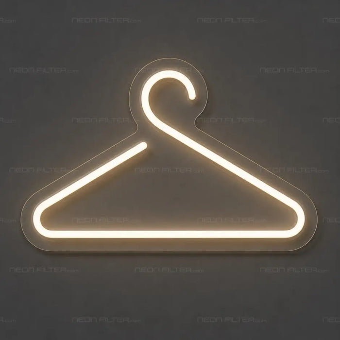 Clothes Hanger Neon Sign for RetailShop Decor - Neon Filter