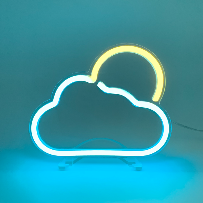 Mini Cloud & Sun Neon Sign