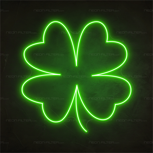 Green Clover Neon Sign