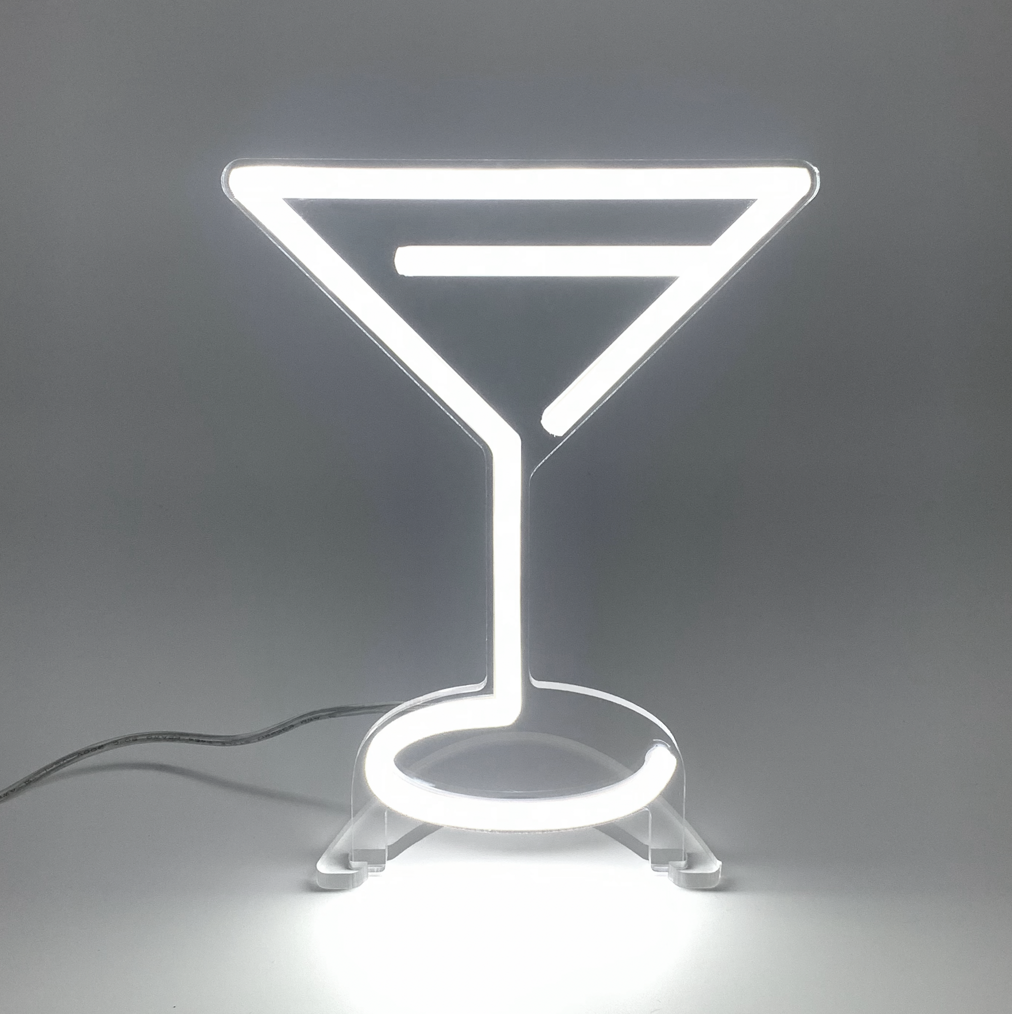 Mini Martini Cocktail Glass Neon Sign