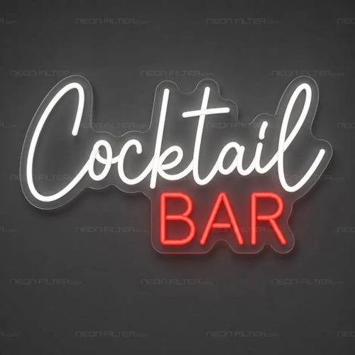 Cocktail Bar Neon Sign for BarPub Decor - Neon Filter