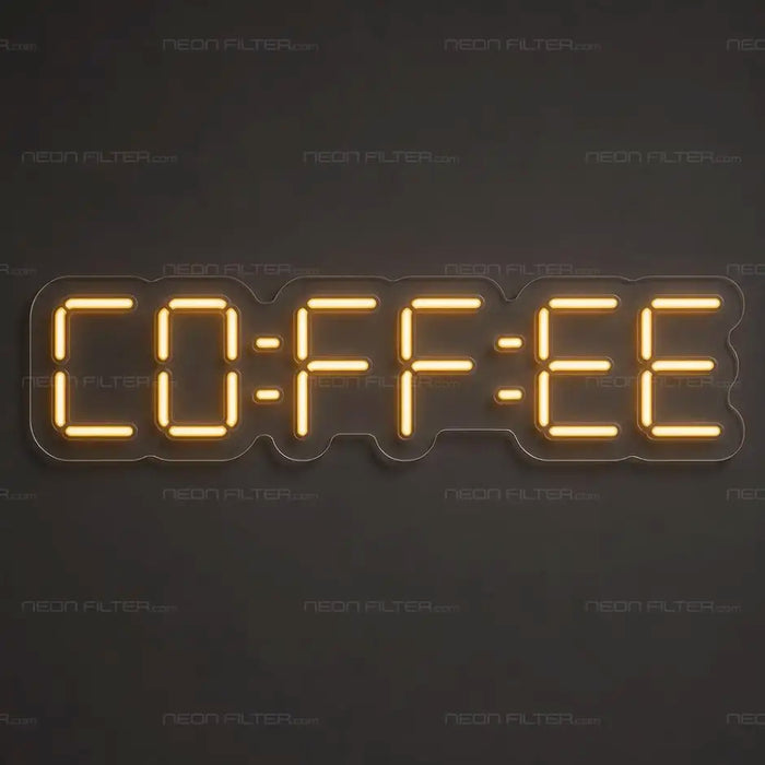 Coffee Neon Sign for FoodandDrinks Decor - Neon Filter