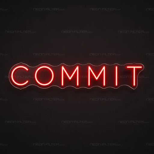 Commit Neon Sign